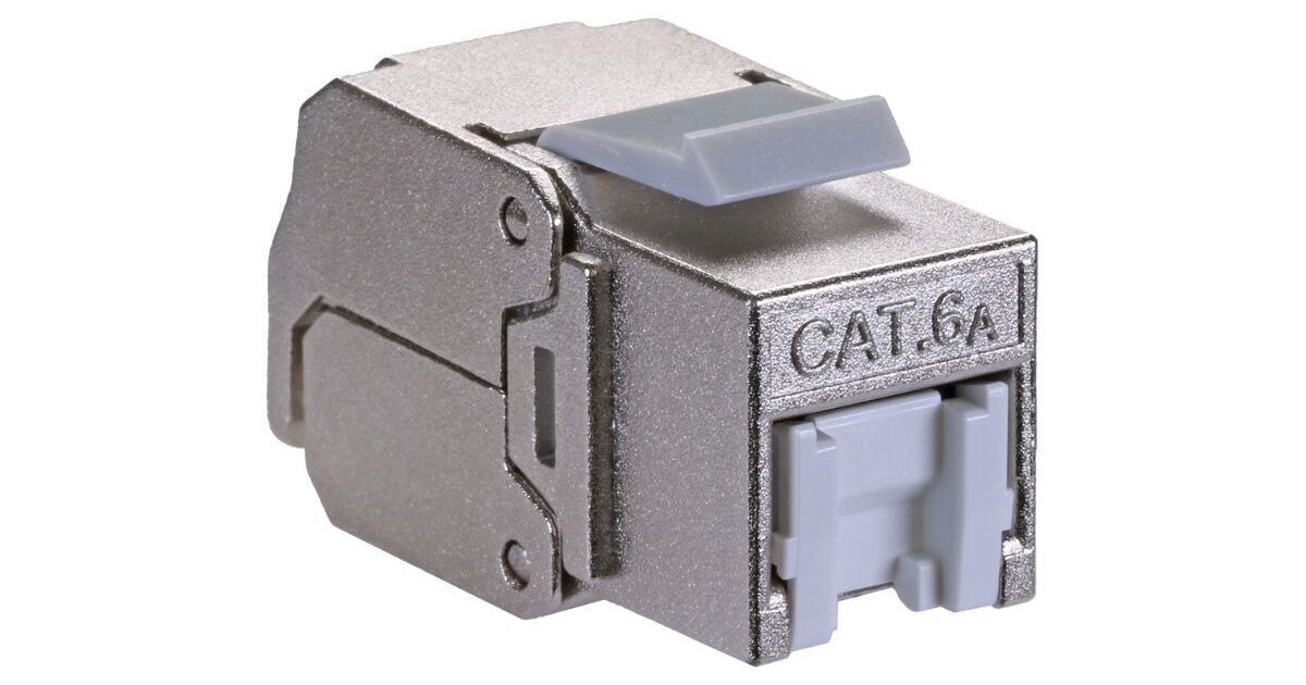 Cat6a Shielded Toolless Keystone Jack PoE++ | Copper… | Leader Optec